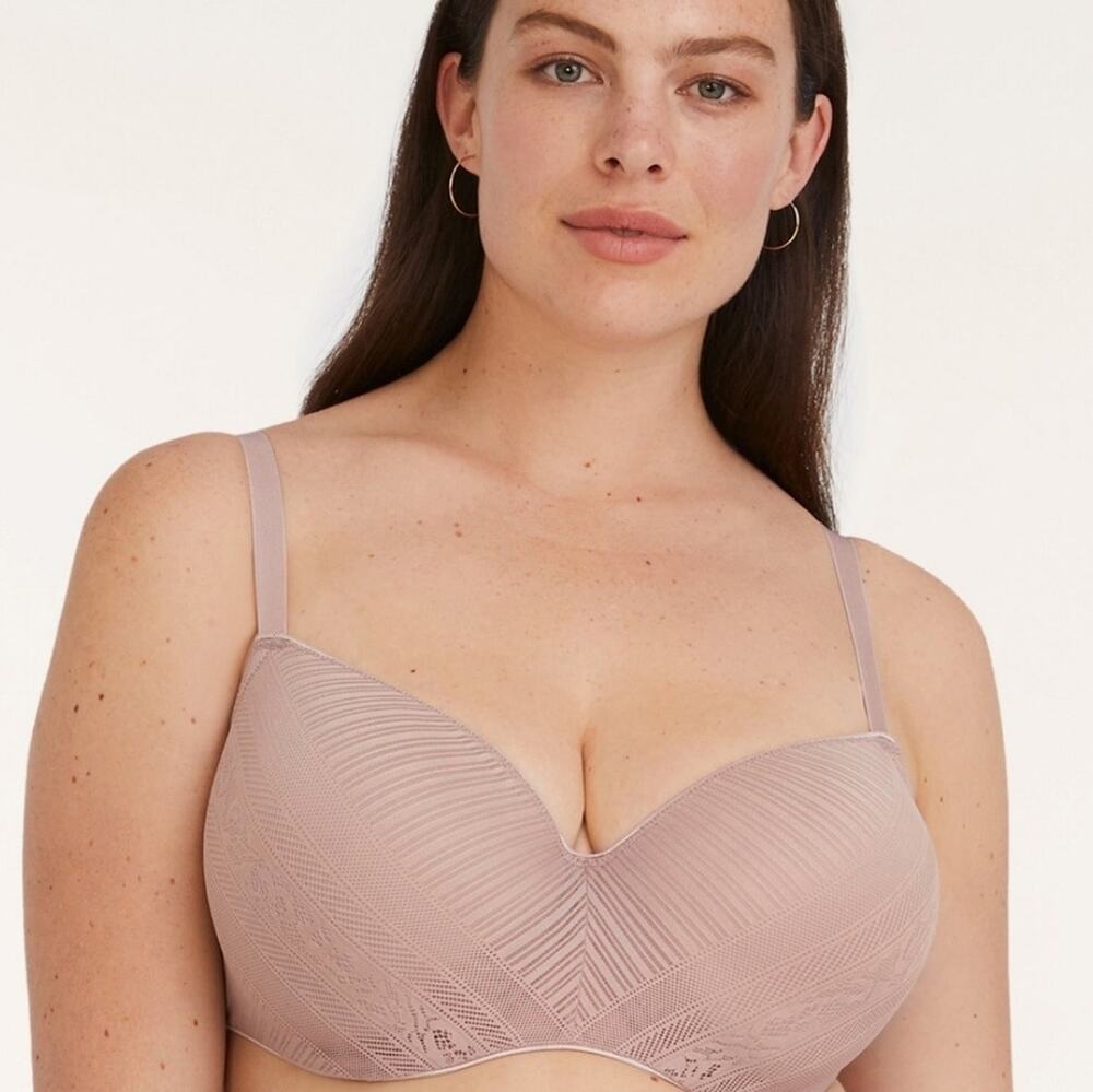 ThirdLove NWT Women's Everyday Lace T-Shirt Bra Blush Nude Size 46E